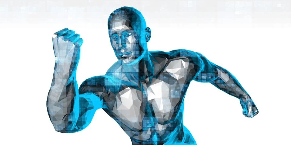 Body Transformation Stock Illustration