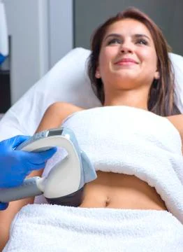 Body treatment device using the latest and finest technological advances Stock Photos