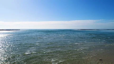 A body of water next to the ocean Stock Footage 155514829