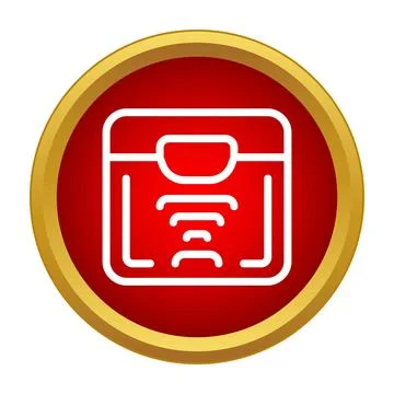Body weight scale icon representing fitness and health Illustrazione stock