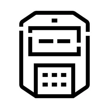 Body worn camera icon for security surveillance 스톡 일러스트