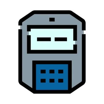 Body worn camera recording video vector illustration Stock Illustration