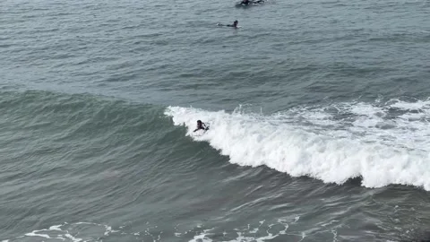 Bodyboard practice at Atlantic Ocean Stock Footage 248666365