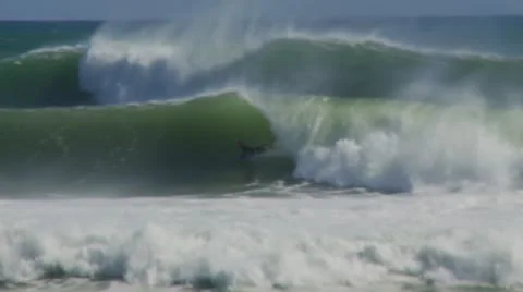 Bodyboarder Kirra Point Stockbeeldmateriaal 10600565