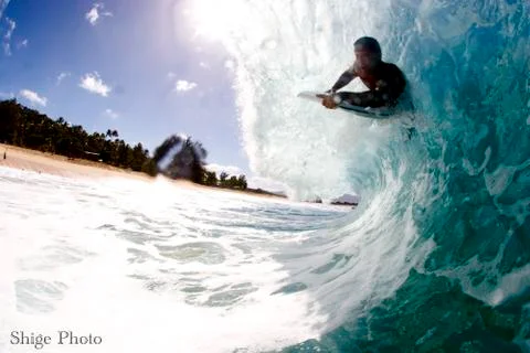 Bodyboarding 库存照片