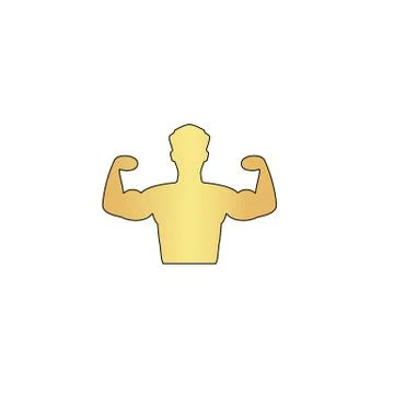 Bodybuilder computer symbol Ilustración de archivo