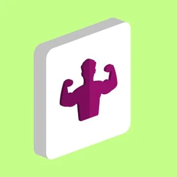 Bodybuilder computer symbol Ilustración de archivo
