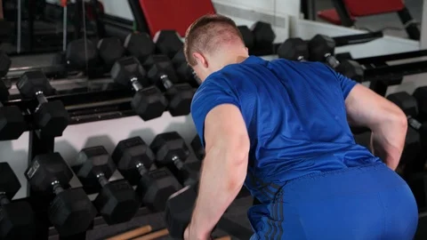 Bodybuilder guy Stock Footage 119174714