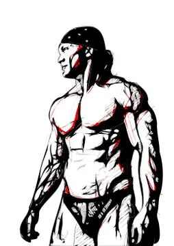 $bodybuilder Stock Illustration
