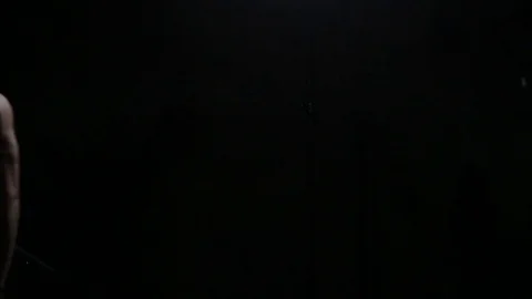 Bodybuilder posing Stock Footage 76168198