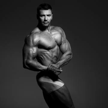 Bodybuilder posing Stock Photos