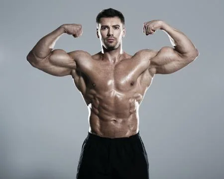 Bodybuilder posing Stock Photos