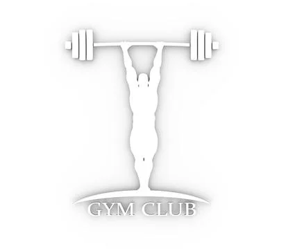 Bodybuilder silhouette posing Stock Illustration