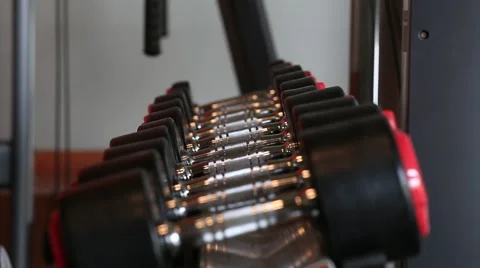 Bodybuilder training in the gym Stock Footage 61776063