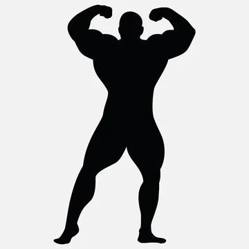 Bodybuilder vector icon-1 Stock Illustration