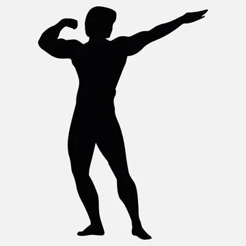 Bodybuilder vector icon-3 Stock Illustration
