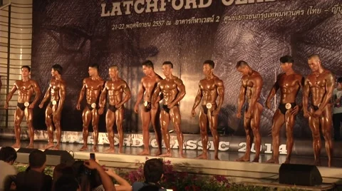 BodyBuilding Contest Stock Footage 55278347