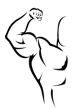 Bodybuilding Design Stock Illustration