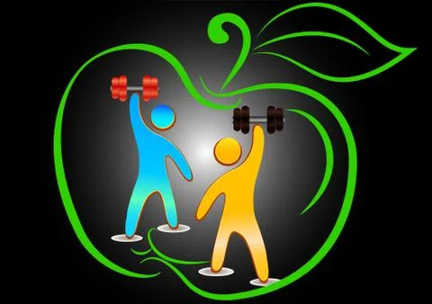 Bodybuilding Stock Illustration