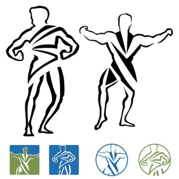 Bodybuilding Stock Illustration
