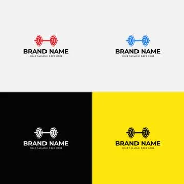 Bodybuilding logo design template vector illustration. Gym logo fitness logo  Stock Illustration