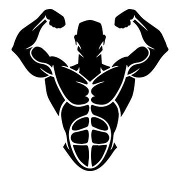 Bodybuilding vector design Stock Illustration