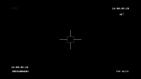 Bodycam Dual Timestamp Frame Counter Overlay On Black Background Stock Footage 342719753