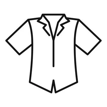 Bodysuit or romper outline vector line art Stock-Illustration