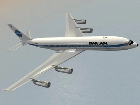 Boeing 707-300 Pan Am 3D Model
