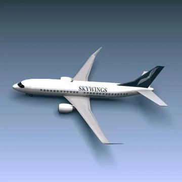 Boeing 737 300 jetliner 3D Model