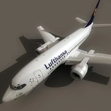 Boeing 737 500 Lufthansa S 3d Model Pond5