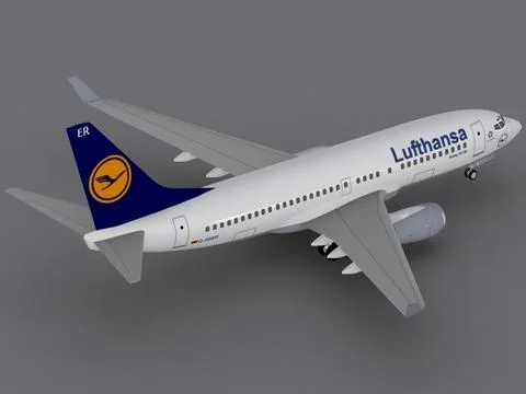 3d Model Boeing 737 700 Lufthansa Pond5