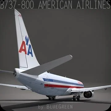 3D Model: Boeing 737-800 American Airlines #91435777 | Pond5