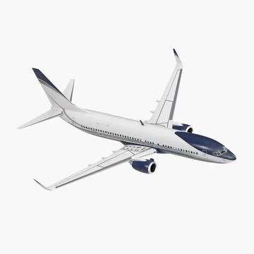 3D Model: Boeing 737-800 with Interior Generic 3D Model #91425337