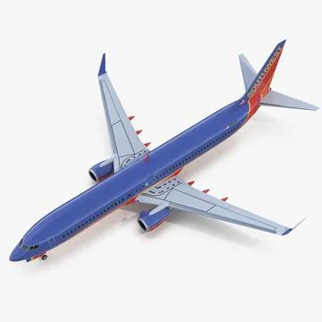 Boeing 737-900 ER Southwest Airlines with Cabin 3D Model 3D Model