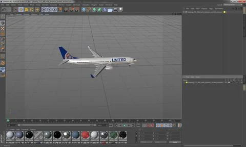 3d Model Boeing 737 900 With Interior United Airlines 90888723
