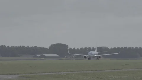 Boeing 737-9K2 takes off Stock Footage 93344836