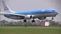 Boeing 737 from KLM landing HD Footage