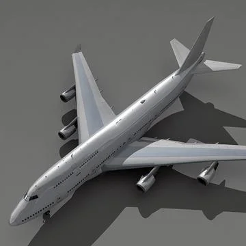 3D Model: Boeing 747-400 Generic White #91532349 | Pond5