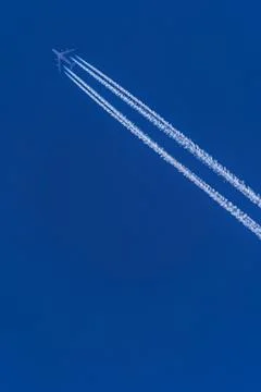 Boeing 747 in flight Foto stock