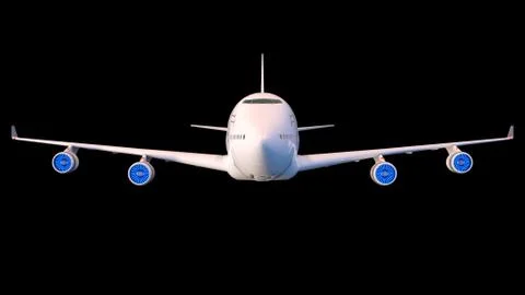 Boeing-747. Plane transport Stock Illustration