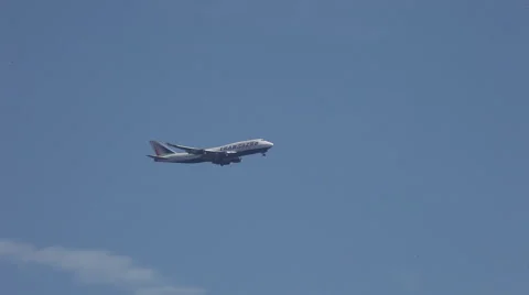 Boeing 747 Transaero Stock Footage 40555155