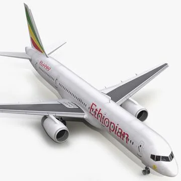Boeing 757-200 Ethiopian Airlines 3D Model 3D Model