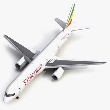 Boeing 757-200F Ethiopian Airlines 3D Model 3D Model
