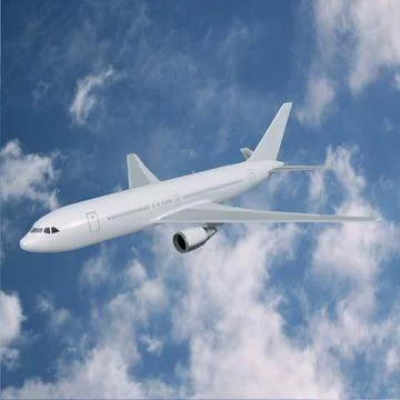 Boeing 767-200 commercial aircraft 3D Model