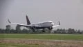 Boeing 767 from Delta landing at Schiphol HD Footage