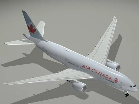 Boeing 777-200 LR Air Canada 3D Model