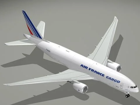 Boeing 777F Air France Cargo ~ 3D Model #91428268 | Pond5