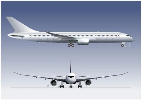 Boeing-787 DreamLiner Stock Illustration