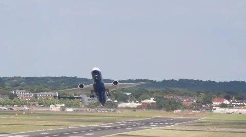 Boeing 787 Dreamliner takeoff Stock Footage 47191882